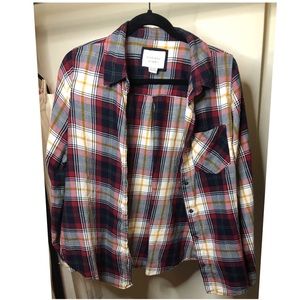 Forever 21 Button Plaid Shirt